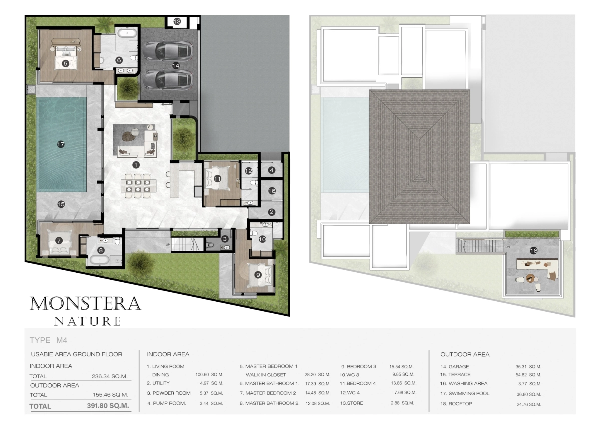 monstera villa type c